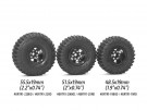 Boom Racing 1.0in MAXGRAPPLER Scale RC Tire GEKKO Red 48.5x19mm Open Cell Foams (2) thumbnail