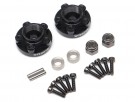 Boom Racing ProBuild™ XT500 V2 5-Lug Aluminum Wheel Pin Hub Adapters 0MM Offset Version 2 (2) Black thumbnail