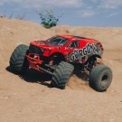 Arrma 1/10 GORGON 4X2 MEGA 550 Brushed Monster Truck RTR with Battery and Charger, Red thumbnail