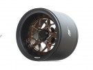 Boom Racing ProBuild™ 1.9in Extra Wide LGB Adjustable Offset Aluminum Beadlock Wheels (2) Matte Black/Bronze thumbnail