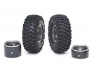 Boom Racing Extra Wide TE37XD KRAIT™ 1.9 Deep Dish Aluminum Beadlock Wheels w/ XT606 Hub (2) Black thumbnail
