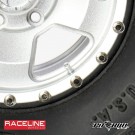 Pitbull 1.55 RACELINE Scale Ryno Aluminum Beadlock Wheels Silver - 4pcs thumbnail