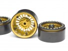 Boom Racing Venomous KRAIT™ 1.9 Aluminum Beadlock Wheels with 8mm Wideners (4) [Recon G6 Certified] Gold thumbnail