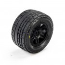 Pro-Line Racing Menace Front/Rear Street Tires Mounted 12mm Black Split Six (2): ARRMA MINI KRATON thumbnail
