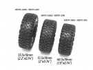 Boom Racing 1.0in MAXGRAPPLER Scale RC Tire GEKKO Black 51.5x19mm Open Cell Foams (2) thumbnail