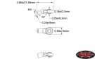 RC4WD M3 Short Bent Plastic Rod End (20x) thumbnail