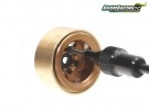 Boom Racing KRAIT™ 1.0in Terra Beadlock Wheel w/ Hubs Set (4) Silver thumbnail