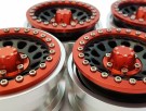 Hobby Details Aluminium CNC 2.9in Wheels for Axial SCX6 - A-style, Red (4) thumbnail
