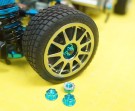 Yeah Racing 4mm Aluminium Wheel Flange Lock Nut 4pcs For RC Car Light Blue thumbnail