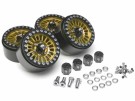 Boom Racing Venomous KRAIT™ 1.9 Aluminum Beadlock Wheels with 8mm Wideners (4) [Recon G6 Certified] Gold thumbnail