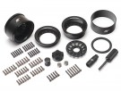 Boom Racing ProBuild™ 1.55in R12 Adjustable Offset Aluminum Beadlock Wheels (2) Black/Black thumbnail