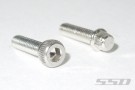 SSD Silver M2.5 x 10mm Scale Wheel Bolts (30) thumbnail
