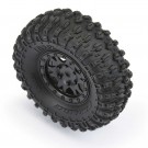 Pro-Line 1/24 Hyrax Front/Rear 1.0in Tires Mounted 7mm Black Impulse (4): SCX24 thumbnail