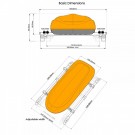 GRC Scaled Roof Box with Rack for 1:10 RC Car Yellow thumbnail