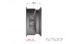 SSD 1.9in Steel Slot Beadlock Wheels (Black) thumbnail