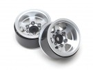 Boom Racing TE37XD KRAIT™ 1.55 Deep Dish Aluminum Beadlock Wheels w/ XT601 Hubs (2) Silver thumbnail