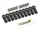 Boom Racing KUDU™ Heavy Duty Rust-Resistant M4 Nylon Rod Ends 18.5mm (Straight) w/ SST Pivot Ball (5.8x3x7.4mm) (10)  thumbnail