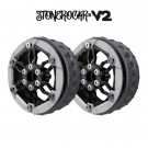 ProCrawler Stonerockr™ V2 Pro F6 By Pierre Silva 2.2in LCG Offset Wheel Set /w Silver Front Ring (2pcs) No Hex Hub thumbnail