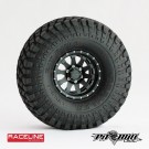 PitBull 1.9 RACELINE Scale Clutch Aluminum Beadlock Wheels black - 4pcs thumbnail