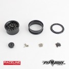 Pitbull 1.55 RACELINE Scale Ryno Aluminum Beadlock Wheels Black - 4pcs thumbnail