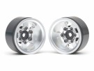 Boom Racing TE37XD KRAIT™ 1.55 Deep Dish Aluminum Beadlock Wheels w/ XT601 Hubs (2) Silver thumbnail