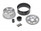 Boom Racing 1.9in S200 Steelie Reversible Beadlock Wheels w/ XT504 Hub (2) Gun Metal thumbnail