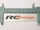 RC Mester logo klistremerke børstet alu overflate10x2cm thumbnail