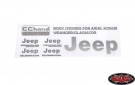 CCHAND Metal Logo Decal Sheet for Axial 1/10 SCX10 III Jeep (Gladiator/Wrangler) (Silver) thumbnail