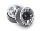 Boom Racing TE37XD KRAIT™ 1.55 Deep Dish Aluminum Beadlock Wheels w/ XT601 Hubs (2) Silver thumbnail