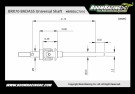 Boom Racing BADASS™ Ultra Hard Steel Universal Driveshaft for BRX70 PHAT™ Axle #BRLC7022 (2pcs) Black thumbnail