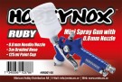 Hobbynox RUBY Mini Spray Gun Top Feed 0.8mm 125ml Cup 3m Hose thumbnail