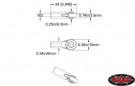 RC4WD M3 Medium Straight Plastic Rod End (20x) thumbnail