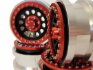 Hobby Details Aluminium CNC 2.9in Wheels for Axial SCX6 - A-style, Red (4) thumbnail