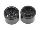 Boom Racing Extra Wide TE37XD KRAIT™ 1.9 Deep Dish Aluminum Beadlock Wheels w/ XT606 Hub (2) Black thumbnail