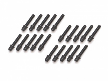 Boom Racing ProBuild™ Mag Seat Lug Nut M2x8mm Scale Hardware Set (20) Black