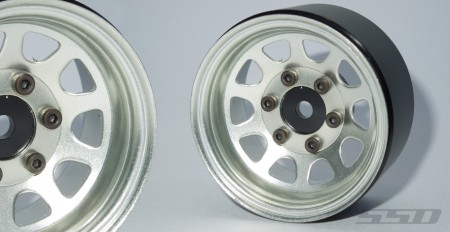SSD 1.55in Steel Stock Beadlock Wheels (Silver)
