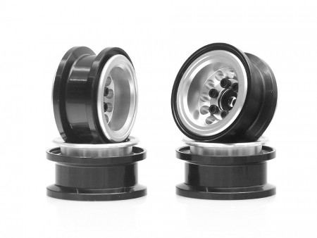 Boom Racing KRAIT™ 1.0in Terra Beadlock Wheel Lite Version (4) Silver