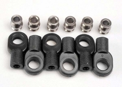 Traxxas TRX2742X Rod Ends, short (6)/ hollow balls (6)