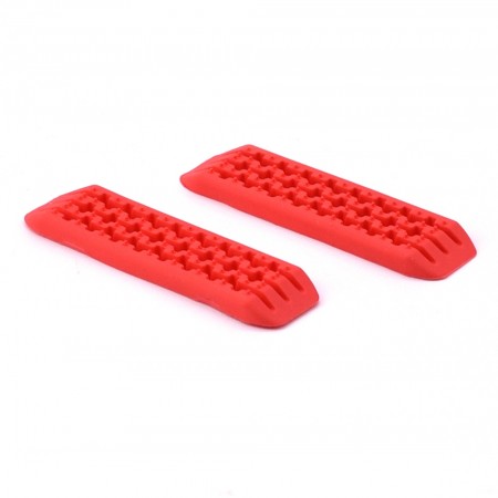 Hobby Details Rubber Recovery Ramps for 1:24 Cars - Red
