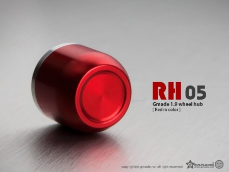 Gmade 1.9 RH05 wheel hubs (Red) (4)