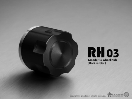 Gmade 1.9 RH03 wheel hubs (Black) (4)