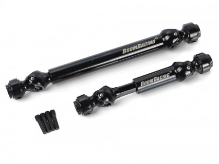 Boom Racing KUDU™ Heavy-Duty 67-80mm and 98-113mm Steel CVD Center Drive Shaft (2) for BRX02 88