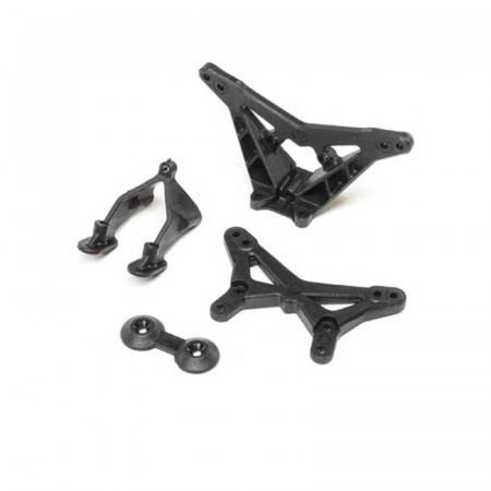 Losi FR/RR Shock Tower Wing Stay: Mini-T 2.0, Mini-B