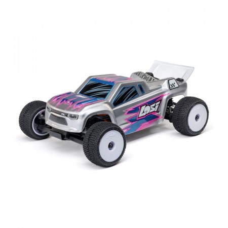 Losi 1/28 Micro-T 2S 2WD RTR Stadium Truck (Battery and Charger Included), Silver