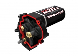 Traxxas Transmission, complete (high range (trail) gearing) (includes Titan® 87T motor) for TRX-4M