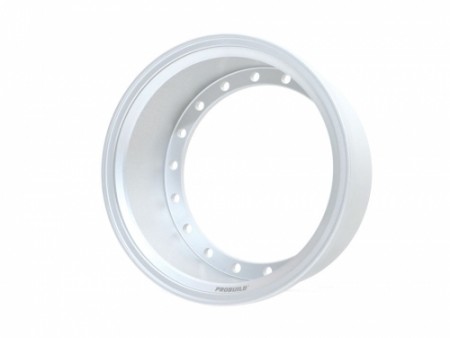 Boom Racing ProBuild™  Extra Wide Alum 19.5mm Wheel Barrel (1) Flat Silver