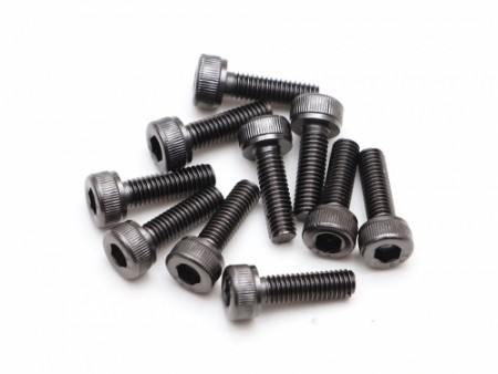 Boom Racing M3x10mm Socket Cap Screw 12.9 Grade Nickel Plated Screws (10)