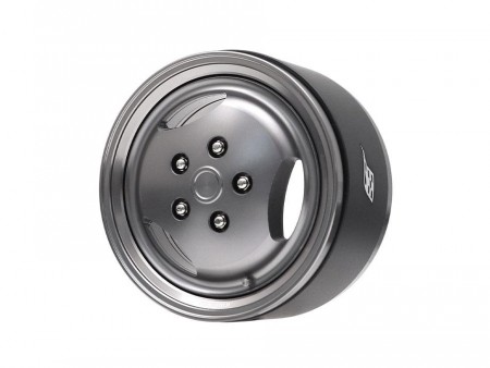 Boom Racing ProBuild™ 1.9in Narrow RRC 3-Spoke Classic Adjustable Offset Aluminum Beadlock Wheels (2) Gun Metal