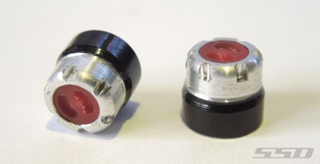 SSD 1/24 Scale Locking Hubs (Red)