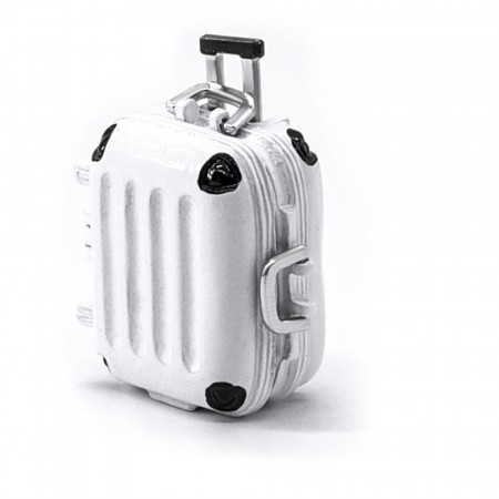 Hobby Details Mini Metal Luggage Decoration for 1:24 Cars - White